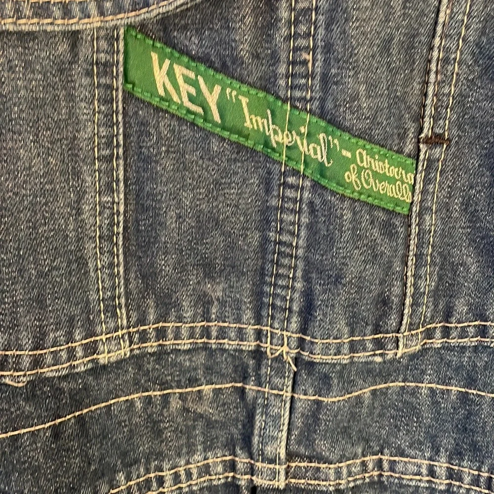 Vintage Key “imperial” denim overalls. - Picture 3 of 8